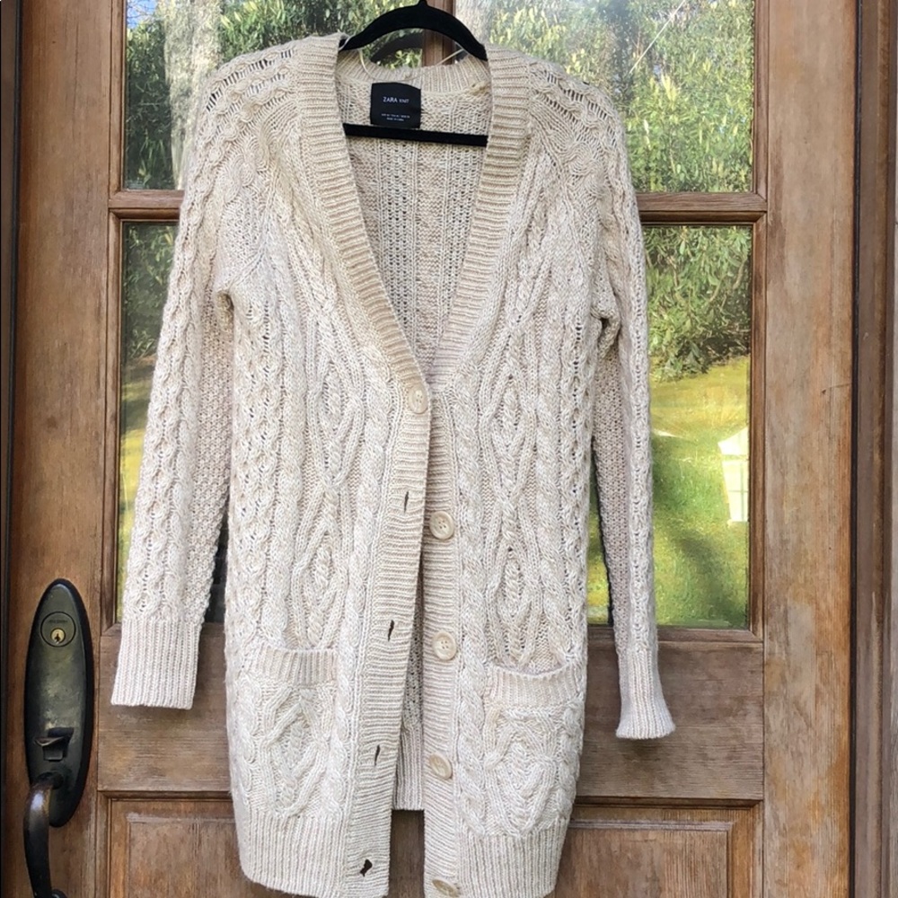 Zara Cable Knit Duster